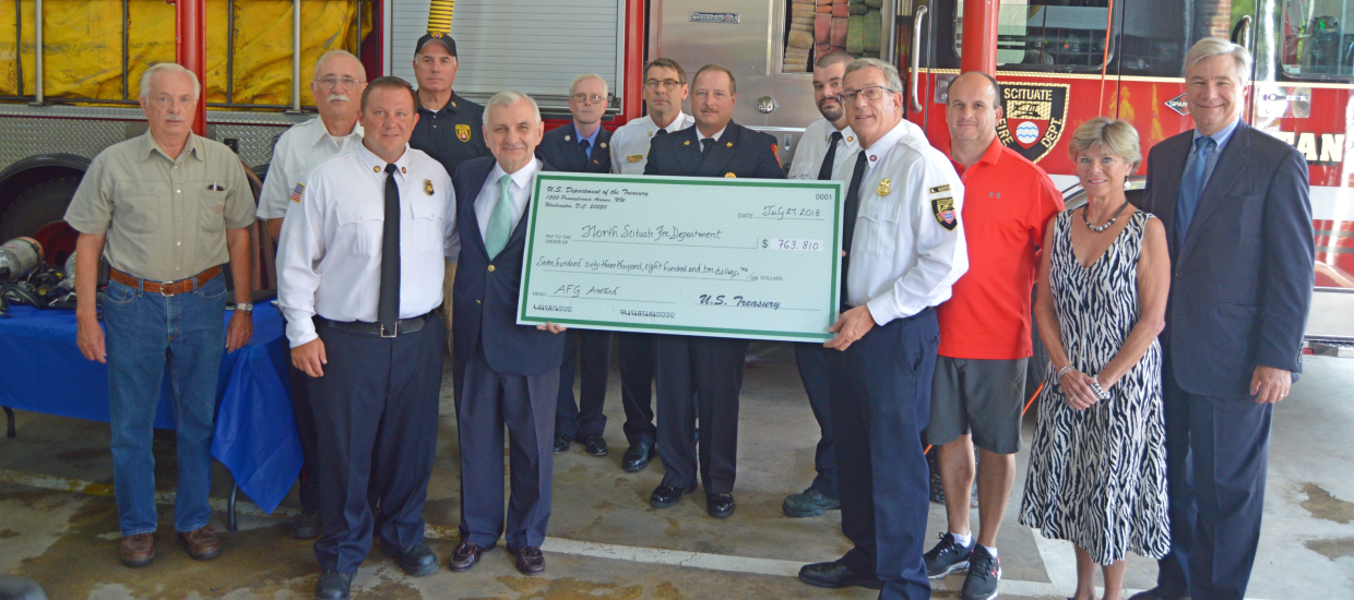 RI Fire Departments Team Up to Win $763k Federal Grant to Upgrade SCBA Air Packs